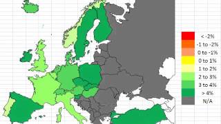 Map: Europe GDP 3rd Quarter 2013