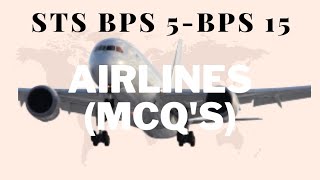 STS BPS 5-BPS 15 Test Preparation |Airlines Mcq's|