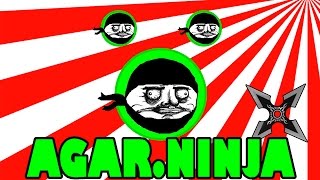 New troll in agario 2016 | Agar.io troll FEEL LIKE A NINJA