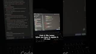 Code Is Like Humor If You Have to Explain It, It's Bad! 😂 | #wedevx #coding