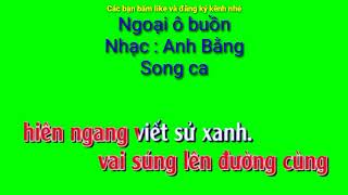 Ngoại ô buồn - Nhạc : Anh Bằng - Karaoke tone nam