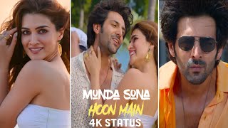 Munda Sona Hoon Mein Fullscreen Whatsapp Status | Kartik, Kriti | Diljit, Nikhita | Shehzada | Song