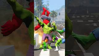 Hulk Saving Baby And His Wife From Red Hulk Part-3 😡| #Shorts | #YouTubeShorts | #GTA5 | #Hulk