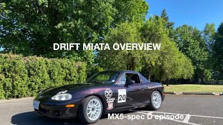 Drift Miata Overview MX5-spec D episode 1