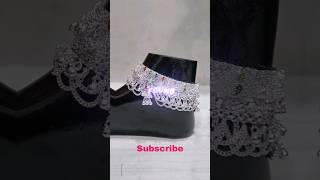 New Designs Silver Anklets 2024🦋 dulhan payal🔥 दुल्हन पायल #trending #viral #shortvideos #silver