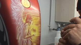 ANGEL BY THE SEA: A Freehand Airbrush Tutorial with Mike Learn