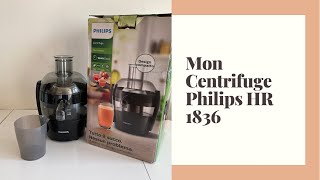 Je teste mon nouveau Centrifuge PHILIPS HR 1836 de chez LIDL!!! Vidéo 125