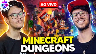 NERDBROTHERS JOGANDO MINECRAFT DUNGEONS! 🔴 Arrecadação BGS 2024