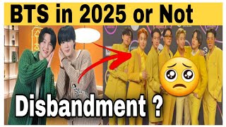 Jimin and Suga On BTS in 2025 🥺| Disbandment ? 😭| BTS news | BTS news English | BTS news today