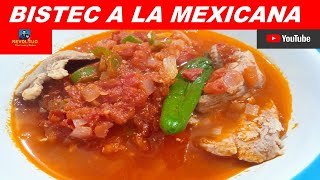 Como hacer BISTEC A LA MEXICANA Receta paso a paso