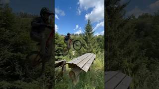 THIS WOODEN FEATURE IS CRAZY 🤪 !! #mtb #bike #trending #bicycle #viralvideo #shorts #shortvideo