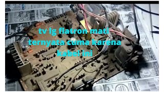 penyebab tv lg flatron mati total