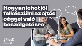 Hogyan lehet jól felkészülni az ajtós céggel való beszélgetésre?