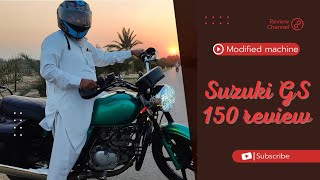 Suzuki GS 150 cc review| Ultimate Modified machine #bikeride #zakinagar #desert #cholistandesert