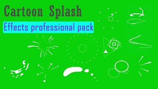 Free 50 Motion Elements Green Screen Splash Animation Cartoon Shapes Explosion