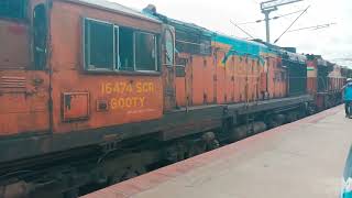 Gooty's Kingfisher Livery Loco departing Yesvantpur | Yesvantpur - Shimoga Town Intercity Express