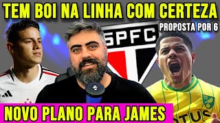 SAIU AGORA! SPFC TEM NOVO PLANO PARA JAMES RODRIGUEZ E LATERAL DA EUROPA...