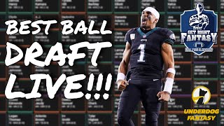 A Fantasy Football Draft *LIVE* | Underdog Fantasy $25 Entry Best Ball Mania V $1.5M to 1st!!