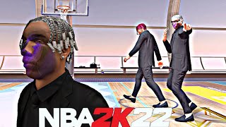 MY 2-WAY PLAYMAKER IS ALL BUSINESS IN NBA 2K22! 2 HITMEN TAKE OVER THE PARK!