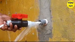 SMART PLUMBING TRICK TO INSTALL BALL VALVE - VIJAY XYZ