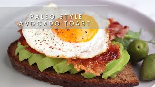 The Ultimate Brunch Delight: Paleo Avocado Toast with Bacon and Eggs!