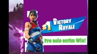 Fortnite My First Solo Scrim Win!