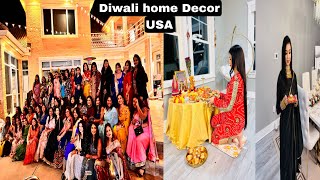 Diwali celebration in usa | Diwali Home decor |Deepu Raj