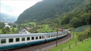 Bahnverkehr in Erstfeld und Wassen am 29.09.2012 "Von Ae 8/14 bis Taurus"