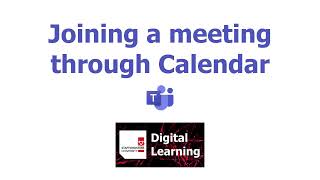 Microsoft Teams Tutorial - Teams Calendar - Joining a meeting through calendar - 1