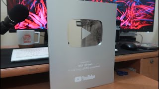 My Desktop Setup & Unboxing Silver Play button | Tech Primers