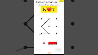 K❤️T love Pattern lock #pettern #viral #lock #style #love #shorts