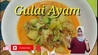 Resep dan cara membuat gulai ayam paling enak