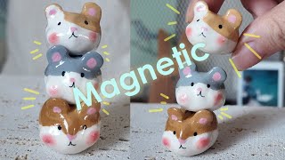 Making Clay Magnetic Stacking Hamster 🐹 NO BAKE