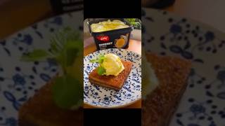 Crispy caramelised toast with butterscotch icecream | Foodiemoody #youtubeshorts#recipe #viral