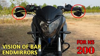 BAR ENDMIRRORS FOR NS 200 INSTALLATION &Price | Handle Bar Endmirror Modification | @rkcreations03