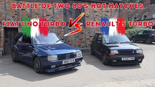 80s Hot hatch Turbos. What was better? #fiatuno #renault5