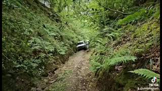 discovery td5 and suzuki vitara green laneing cyn Elfed Lane