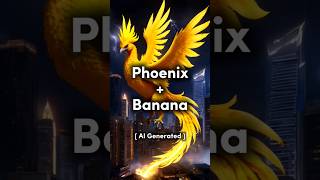 Phoenix VS Banana ❤️‍🔥 #animals #fruits #hybrid #fusion #demon #monster #ai #aiart #hybridcreatures