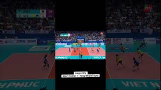 mega rally Sport Center 1 - King Whale Taipei | AVC Club 2023 #shorts #volleyball