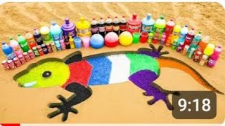 How to make Giant Rainbow Lizard withOrbeez, Coca Cola, Fant...