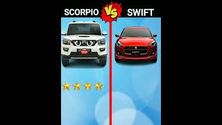 scorpio Vs Swift ❓️#viral #shorts #car #vehicles