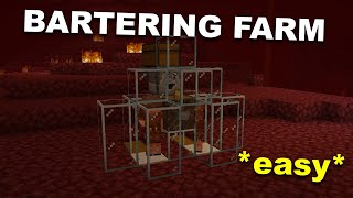 Minecraft BEST & EASY Bartering Farm Design 1.20 Tutorial