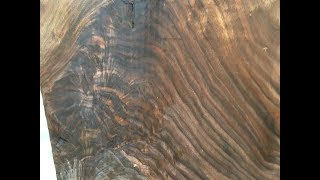 Woodmaster Planer 725 video. Black Walnut wide and figured lumber