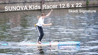 SUP Raceboard Test 2020 | Sunova Kids Racer 12,6 x 22 (Skadi Signature)