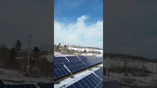 Great day snowboarding 🏂 and checking out this solar farm on the way home #solarfarm #snowboarding