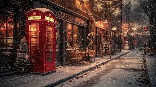 Snowfall Night Jazz ~ Relaxing Jazz Music and Snow Ambience in Winter ~ Smooth Jazz Music