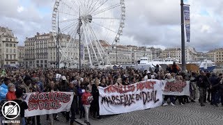 Marche blanche à Marseille après la catastrophe rue d'Aubagne - 10 novembre 2018