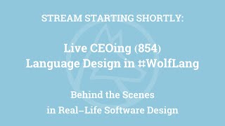 Live CEOing Ep 854: Language Design in Wolfram Language [Riffle with Arbitrary Head & More]