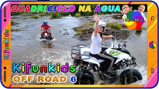 QUADRICICLO INFANTIL E QUADRICICLO JUVENIL TRILHA DE AVENTURA NA AGUA Kifunkids OFF ROAD 6