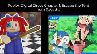 AAAH!!! RAGATHA IS EVIL! Roblox Digital Circus Chapter 1: Escape the Tent from Ragatha